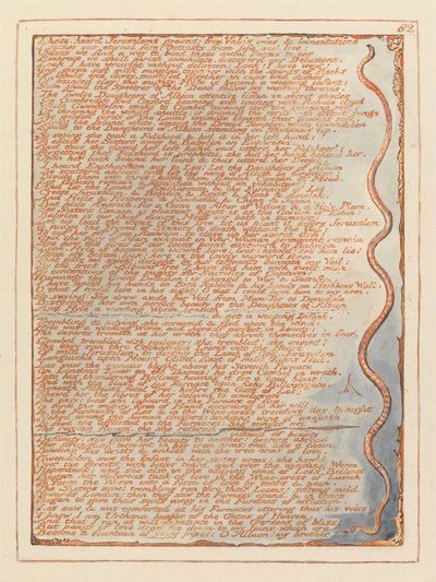 エルサレム、プレート82、エルサレムのうめき声を聞いたことがあります。 作： William Blake