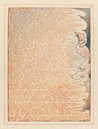 エルサレム、プレート83、あなたの手足に腐敗性が現れる…。 作： William Blake