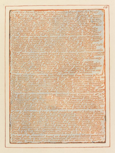 エルサレム、プレート86、あなたの姿が見えます。 作： William Blake
