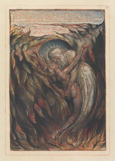 エルサレム、プレート99、特定されたすべての人間の形態... 作： William Blake