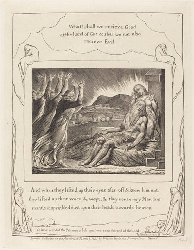 ヨブの掛け布団 作： William Blake