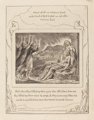 ヨブの掛け布団 作： William Blake