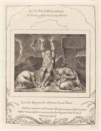 ヨブの絶望 作： William Blake