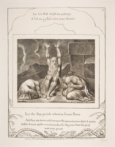 仕事の絶望、仕事の本のイラストから、1825-26。 作： William Blake