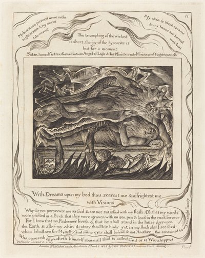 ヨブの悪夢 作： William Blake
