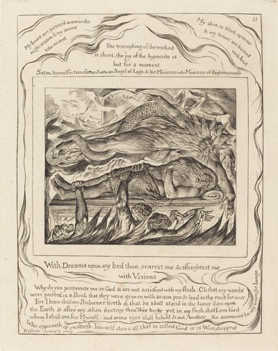 ヨブの悪夢 作： William Blake