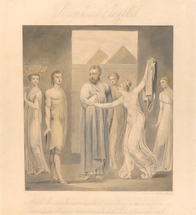 ヨセフとポティファルの妻 作： William Blake