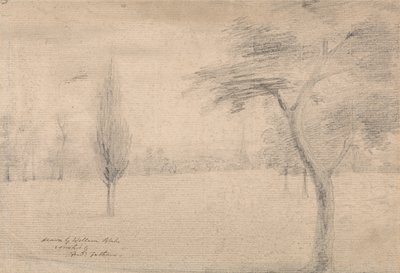 尖塔のある風景 作： William Blake