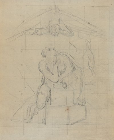 Los and His Spectre [裏面] 作： William Blake