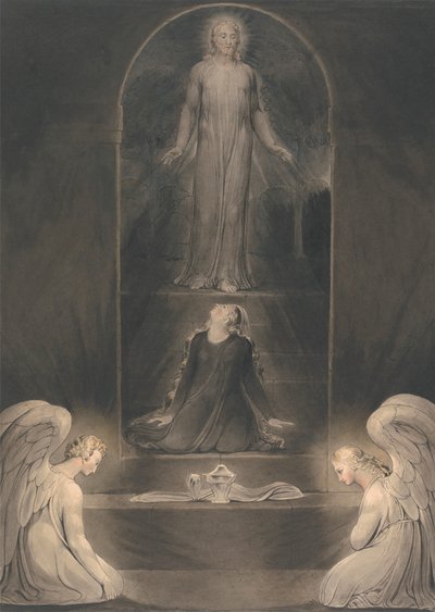 墓所のマグダラのマリア 作： William Blake