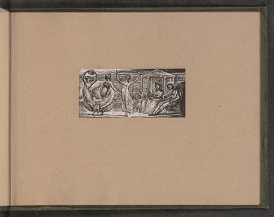 メナルカスが女の踊りを見る」1821年 作： William Blake