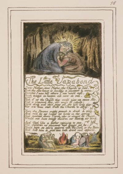 P.124-1950.pt46 The Little Vagabond：Songs of Innocence and of Experience（copy R）c.1802-08（etching、ink and wc） 作： William Blake
