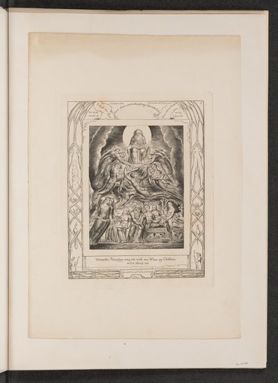 神の玉座の前のサタン 作： William Blake