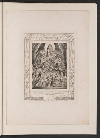 神の玉座の前のサタン 作： William Blake