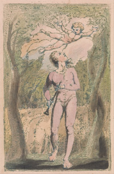 イノセンスと経験の歌、プレート1、イノセンス口絵 作： William Blake