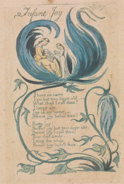 Songs of Innocence and of Experience, Placa 28, "Infant Joy" (Bentley 25) 作： William Blake