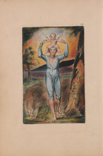 イノセンスと経験の歌、プレート29、経験の口絵（ベントレー28） 作： William Blake