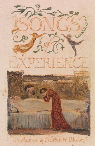 Songs of Innocence and of Experience、プレート 33、エクスペリエンスのタイトル ページ (Bentley 29) 作： William Blake