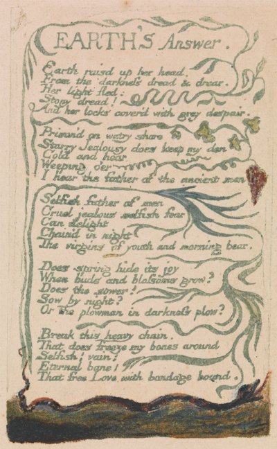 Songs of Innocence and of Experience, Placa 35, "Earth