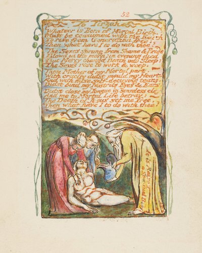 無邪気さと経験の歌。1825年頃、ティルザへ。 作： William Blake