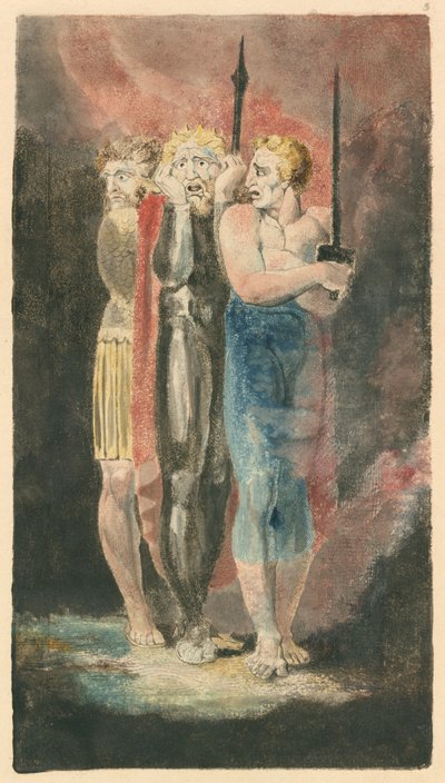 窃盗、姦淫、殺人の告発者たち 戦争、17941796年頃 作： William Blake
