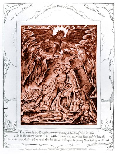 ウィリアム・ブレイクによる「仕事の書」のイラスト 作： William Blake