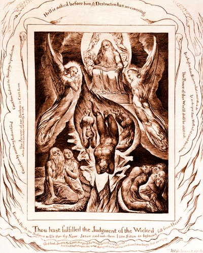 ウィリアム・ブレイクによる「仕事の書」のイラスト 作： William Blake
