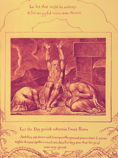ウィリアム・ブレイクによる「仕事の書」のイラスト 作： William Blake