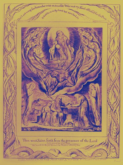 ウィリアム・ブレイクによる「仕事の書」のイラスト 作： William Blake