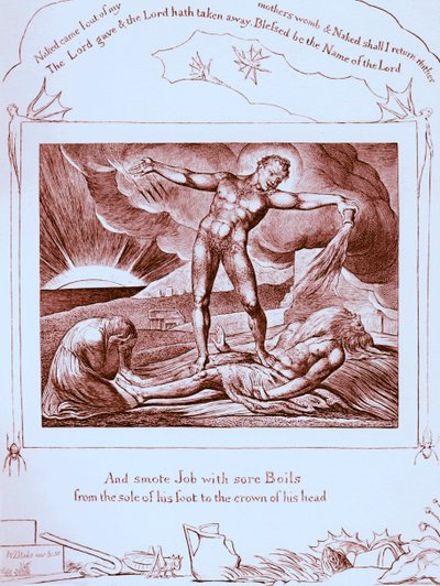 ウィリアム・ブレイクによる「仕事の書」のイラスト 作： William Blake