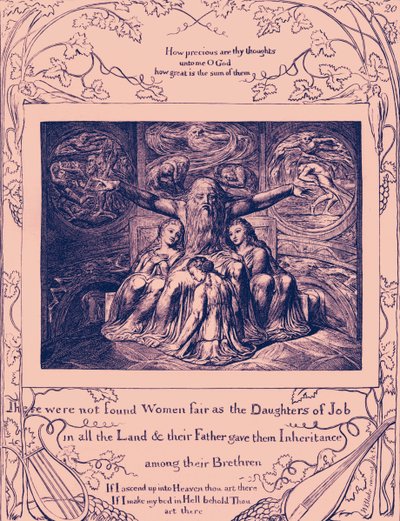ウィリアム・ブレイクによる「仕事の書」のイラスト 作： William Blake