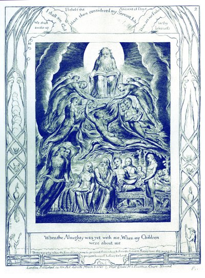 ウィリアム・ブレイクによる「仕事の書」のイラスト 作： William Blake