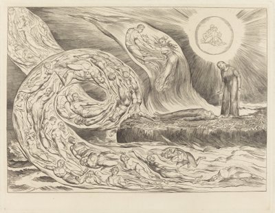 欲望の輪: パオロとフランチェスカ 作： William Blake