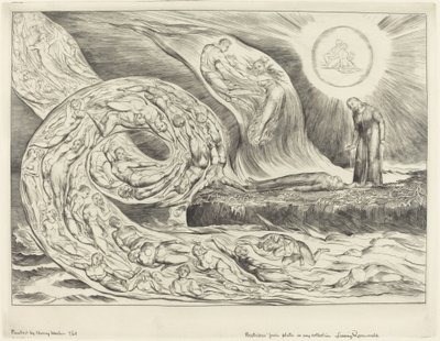 欲望の輪: パオロとフランチェスカ 作： William Blake