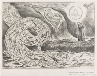 欲望の輪: パオロとフランチェスカ 作： William Blake