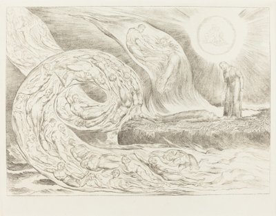 欲望の輪: パオロとフランチェスカ 作： William Blake