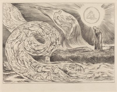 「情欲の輪」：パオロとフランチェスカ 作： William Blake