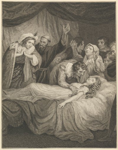 ジュリエットの死 作： William Blake