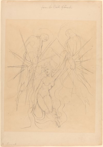 人の娘の一人への天使の降臨 作： William Blake