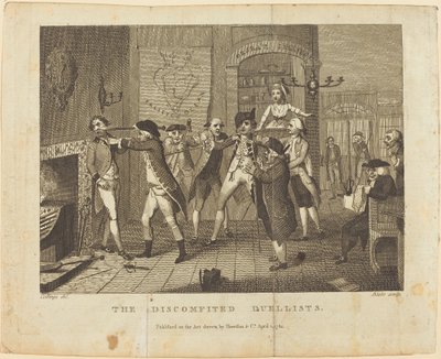 The Discomfited Duellists, 1784. 作： William Blake