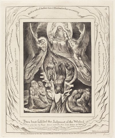 サタンの堕落 作： William Blake