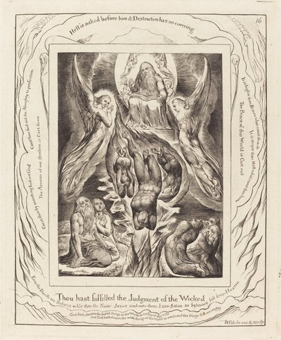 サタンの堕落 作： William Blake