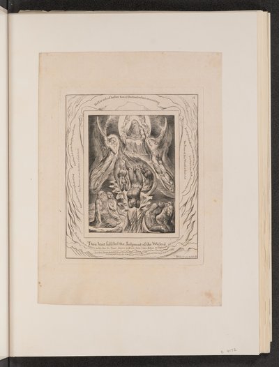 The Fall of Satan」（1825年）。 作： William Blake