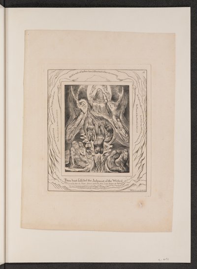 The Fall of Satan」（1825年）。 作： William Blake