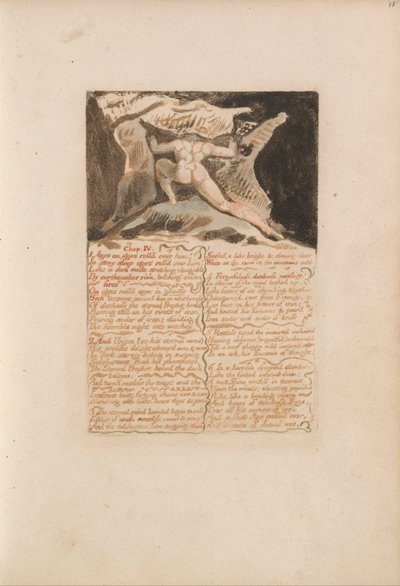 ウリゼンの最初の本、プレート13、チャップ：IV 作： William Blake