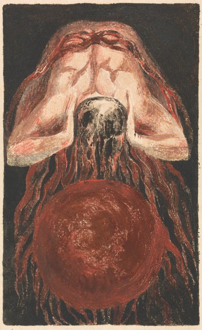 ユリゼンの最初の本、プレート 16 (ベントレー 17) 作： William Blake