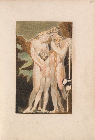 ウリゼンの最初の本、プレート18（ベントレー21） 作： William Blake