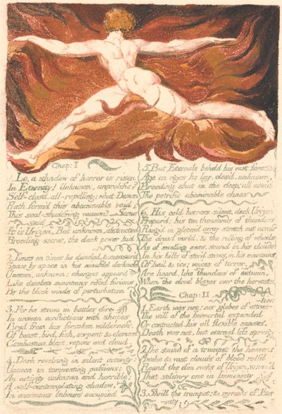 O Primeiro Livro de Urizen, Placa 3, "Cap: 1. . . ." (Bentley 3) 作： William Blake