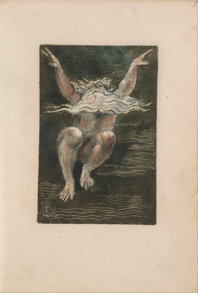 ウリゼンの最初の本、プレート7（ベントレー12） 作： William Blake