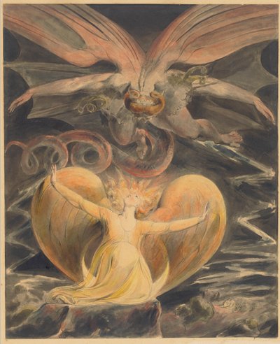 大赤竜と太陽をまとった女 作： William Blake